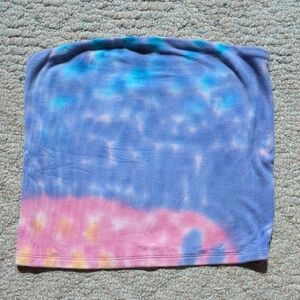 American Eagle Soft and Sexy Ribbed Tie-Dye Tube Top